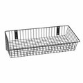 Stockage Supreme Universal Wire Basket Black - 24 x 12 x 4 in. ST3002004